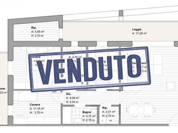 appartamento in vendita a Rezzato in zona Virle