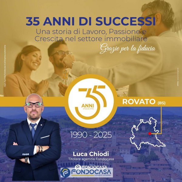 appartamento in vendita a Rovato in zona Lodetto