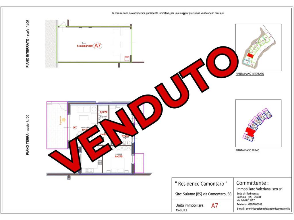 appartamento in vendita a Sulzano
