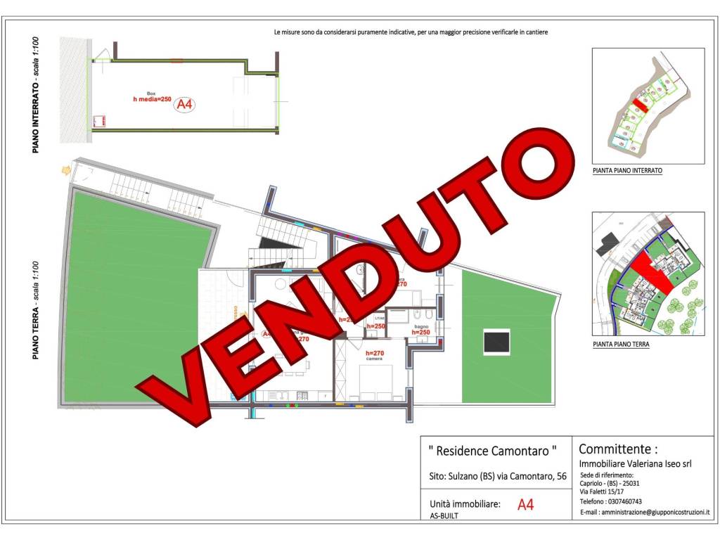 appartamento in vendita a Sulzano