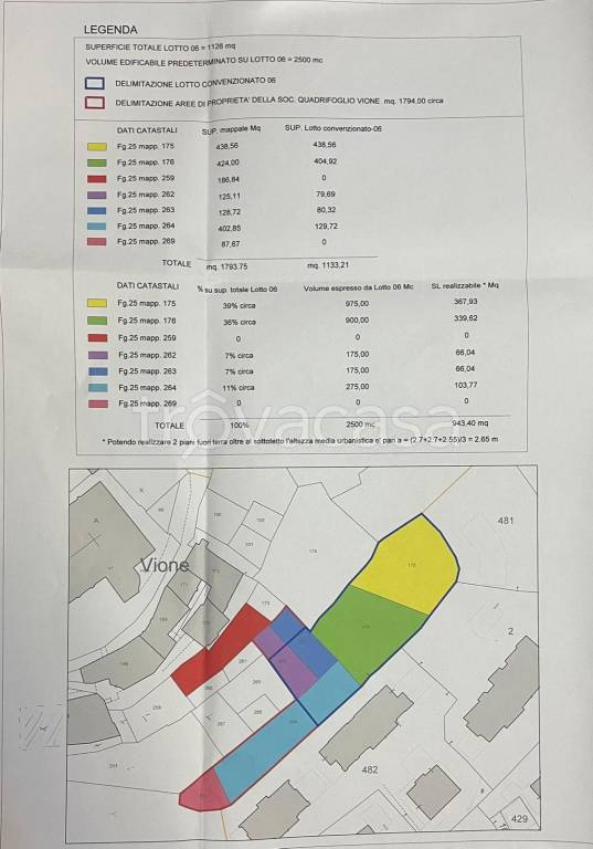 terreno edificabile in vendita a Vione