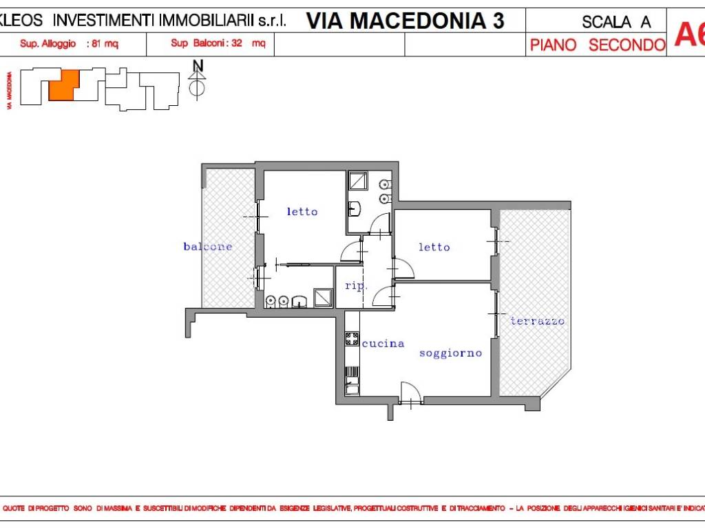 appartamento in vendita a Collegno