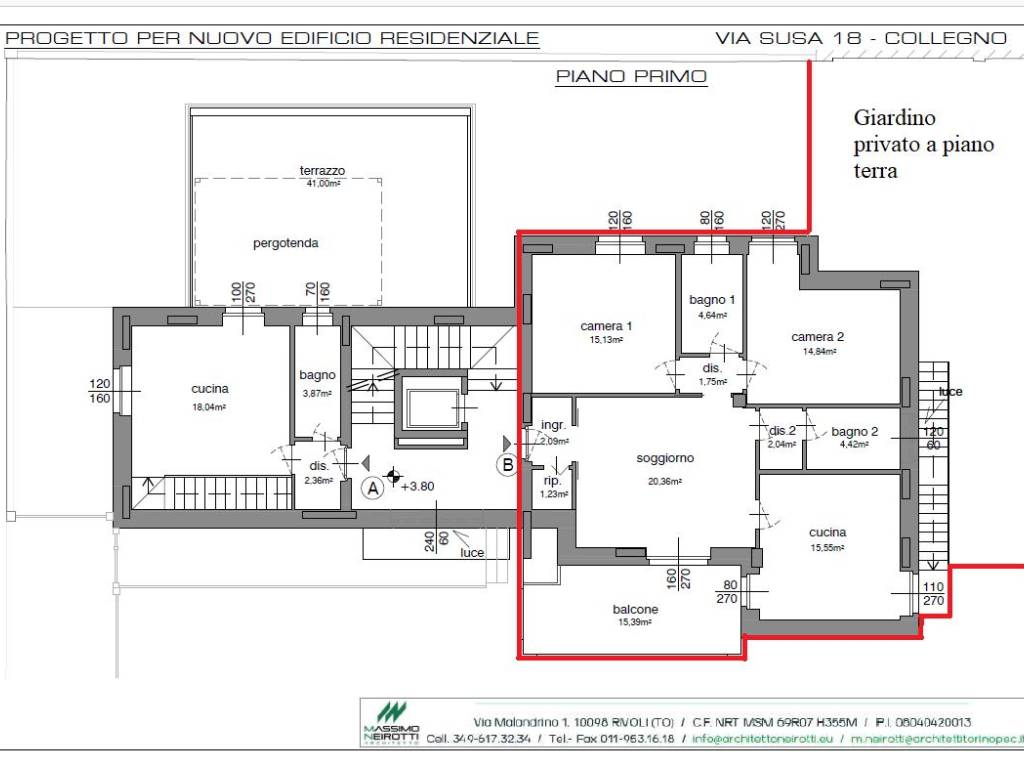 appartamento in vendita a Collegno in zona Leumann