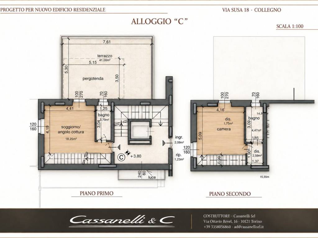 appartamento in vendita a Collegno in zona Leumann