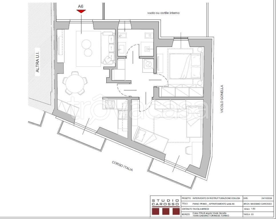 appartamento in vendita a Gassino Torinese