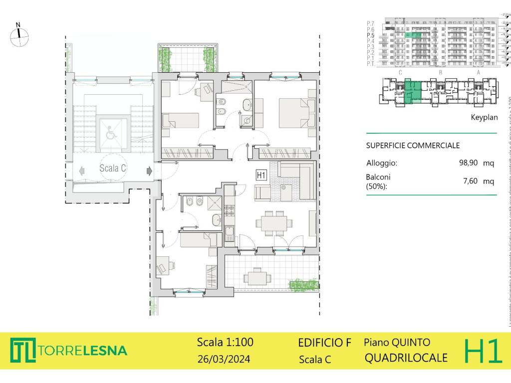 appartamento in vendita a Grugliasco