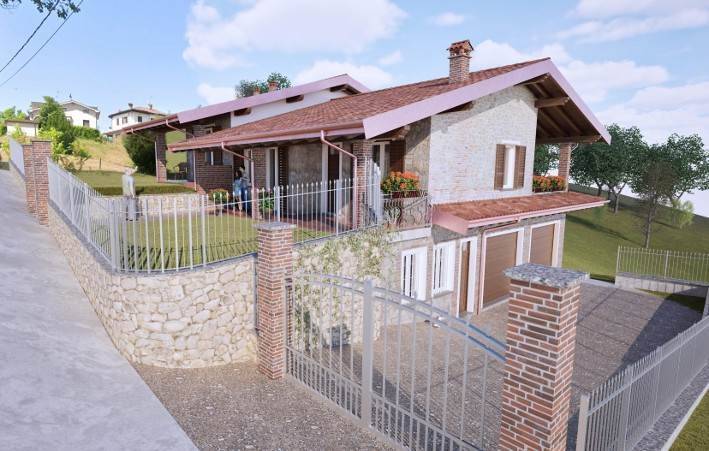 casa indipendente in vendita a Canneto Pavese in zona Caccialupo