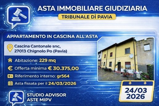 appartamento in vendita a Chignolo Po in zona Cantonale
