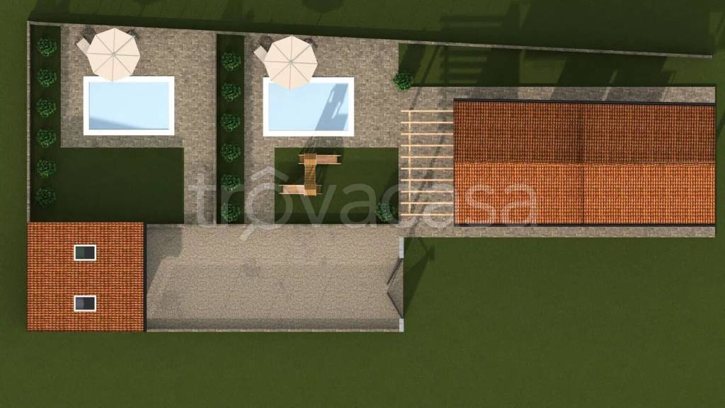 casa indipendente in vendita a Giussago in zona Baselica Bologna