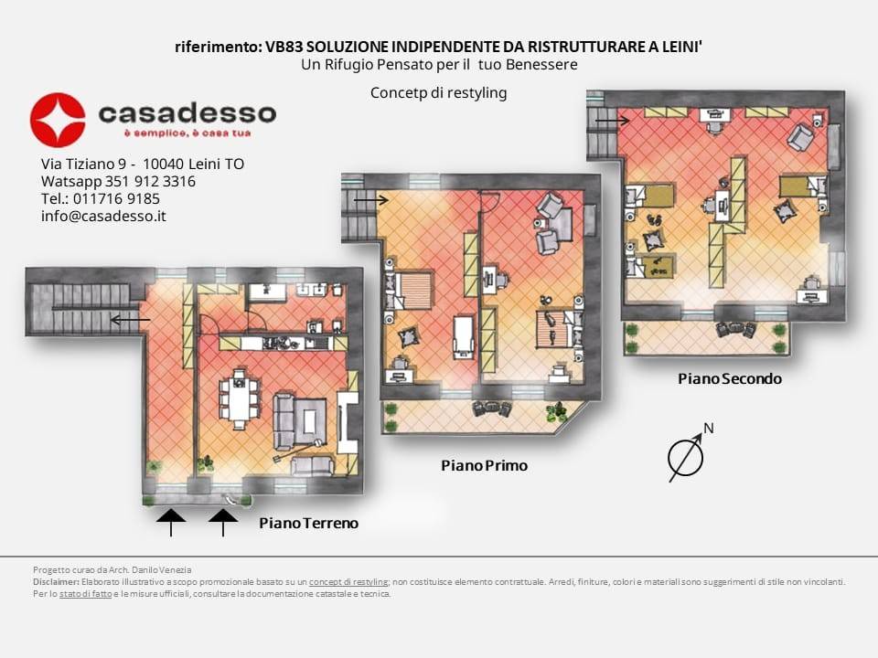 casa indipendente in vendita a Leinì in zona Tedeschi