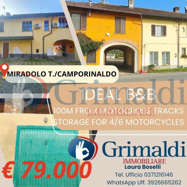 casale in vendita a Miradolo Terme in zona Camporinaldo
