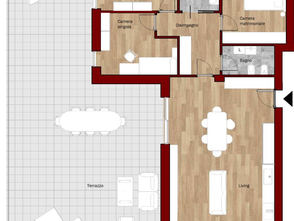 appartamento in vendita a Pavia in zona San Pietro