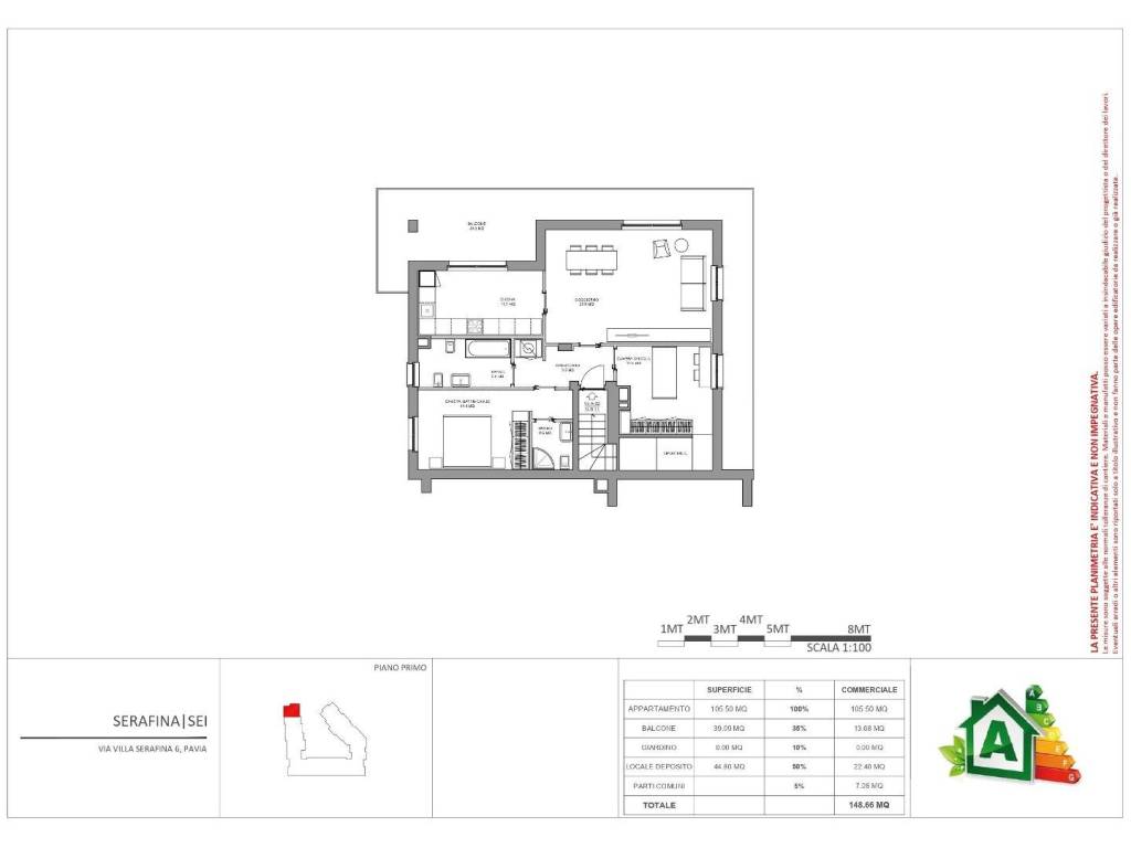 appartamento in vendita a Pavia in zona Pompieri