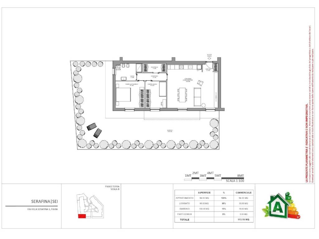 appartamento in vendita a Pavia in zona Città Giardino