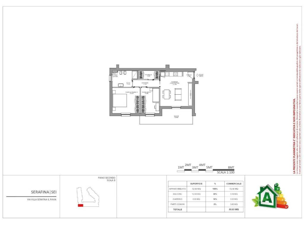 appartamento in vendita a Pavia in zona Pompieri