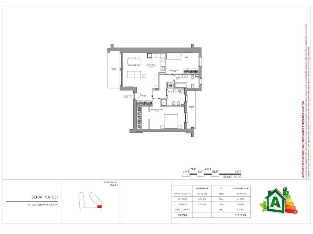 appartamento in vendita a Pavia in zona Città Giardino