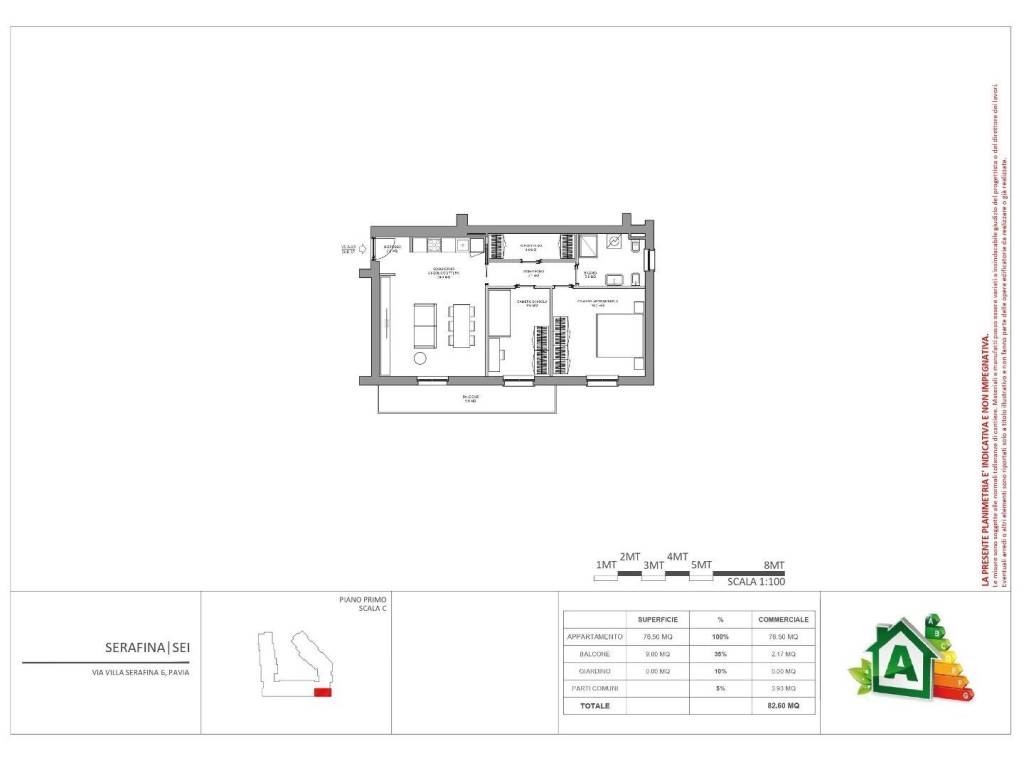 appartamento in vendita a Pavia in zona Pompieri