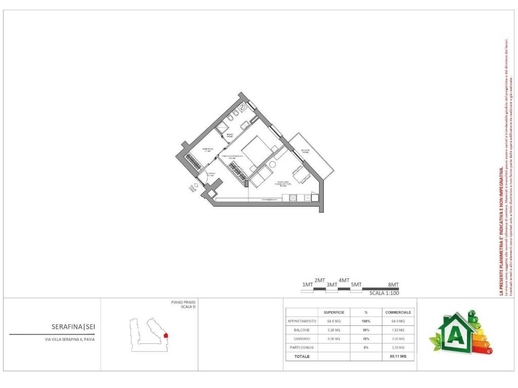 appartamento in vendita a Pavia in zona Pompieri