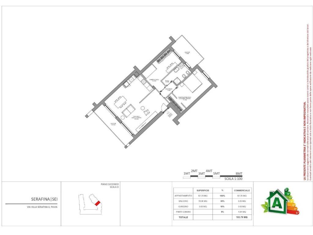 appartamento in vendita a Pavia in zona Città Giardino