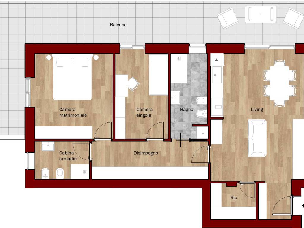 appartamento in vendita a Pavia in zona San Pietro