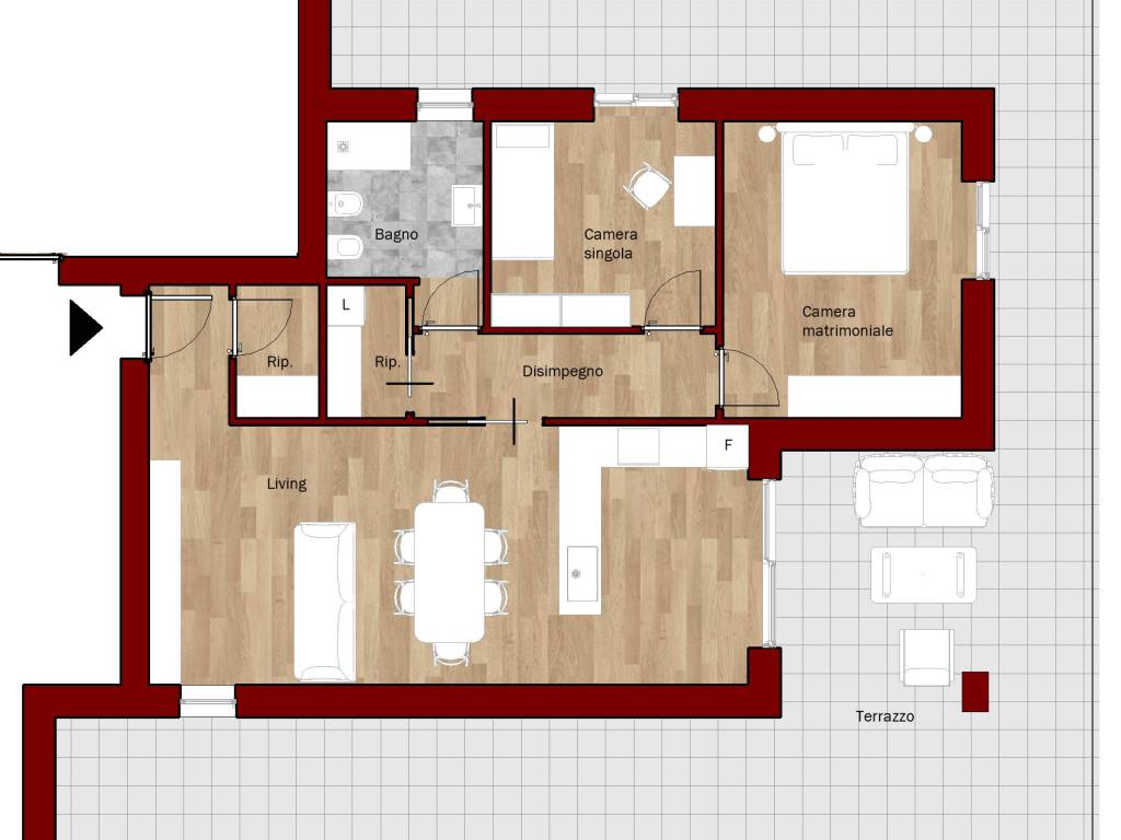 appartamento in vendita a Pavia in zona San Pietro
