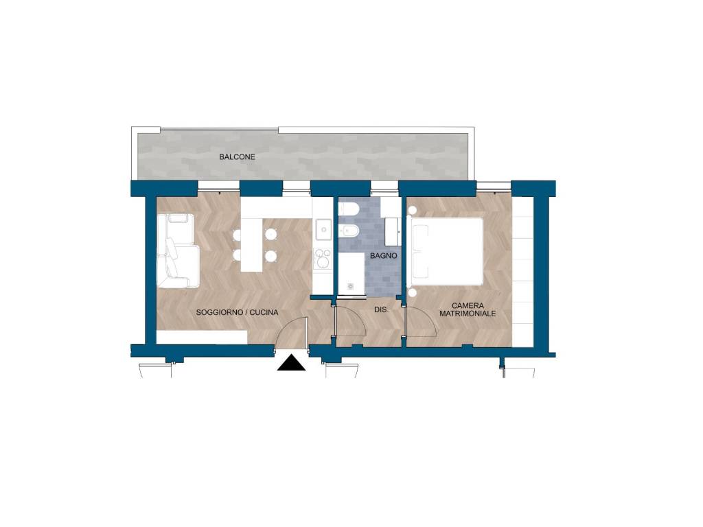 appartamento in vendita a Pavia in zona Borgo Ticino