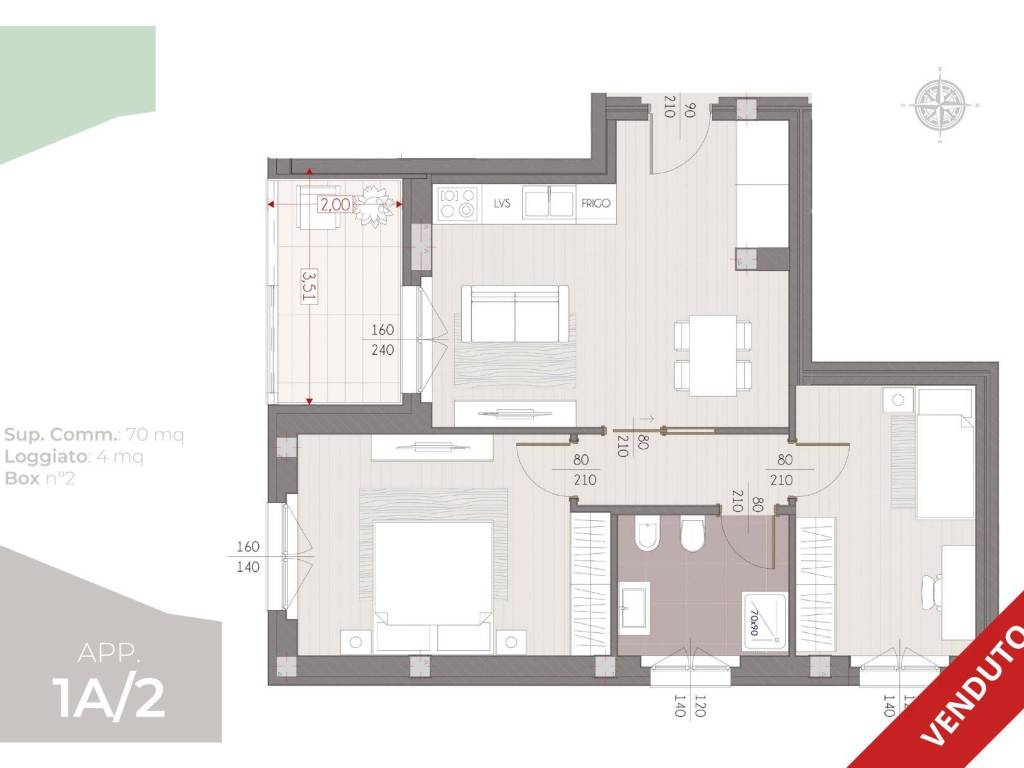 appartamento in vendita a Siziano