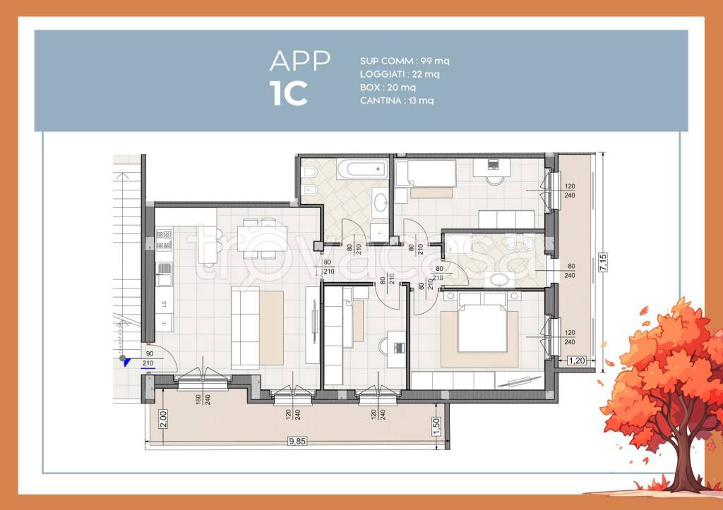 appartamento in vendita a Siziano