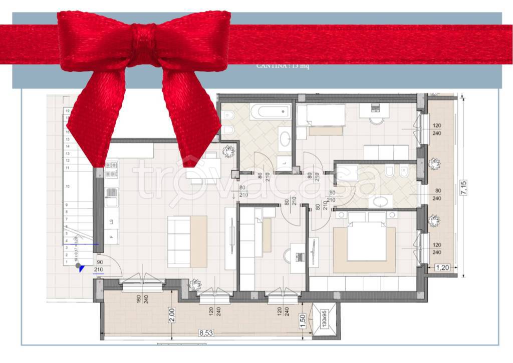 appartamento in vendita a Siziano