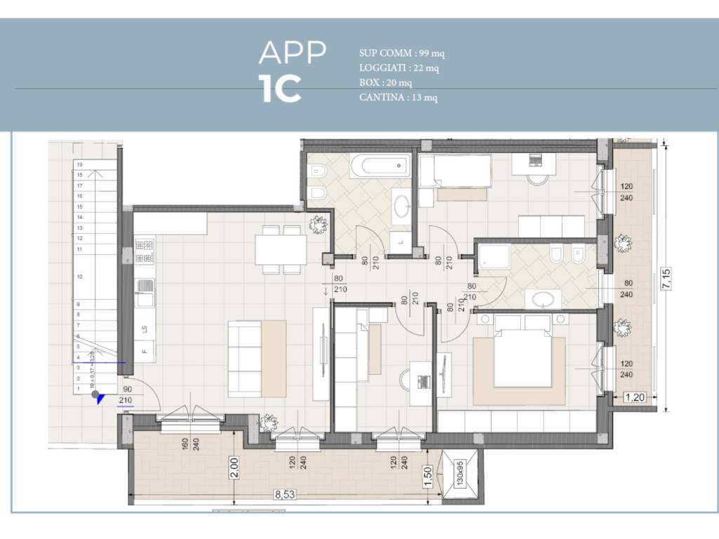 appartamento in vendita a Siziano