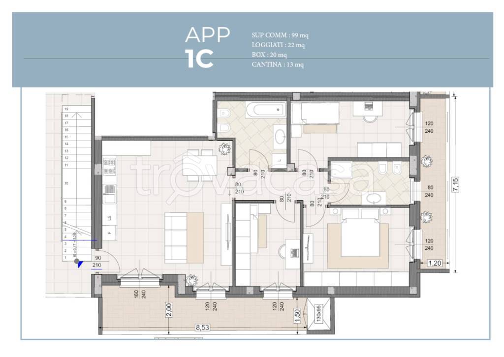 appartamento in vendita a Siziano