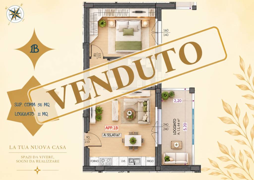 appartamento in vendita a Siziano