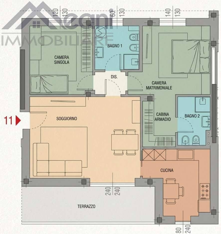 appartamento in vendita a Siziano in zona Campomorto