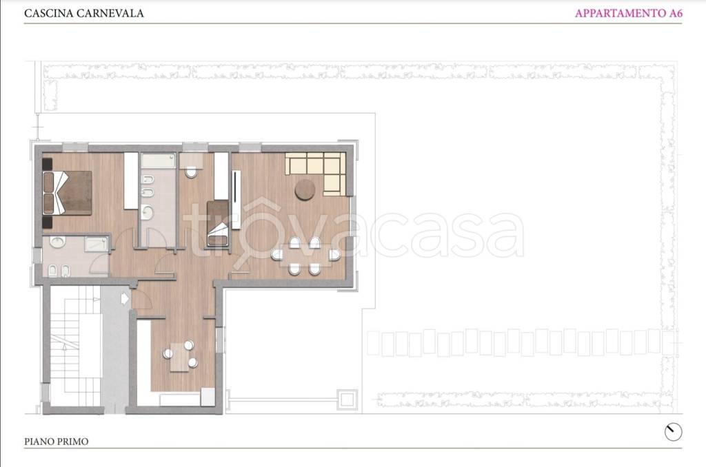 appartamento in vendita a Travacò Siccomario