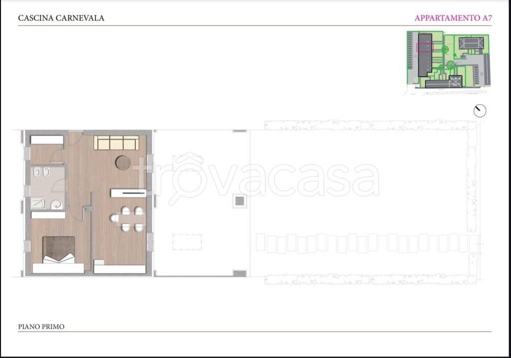 appartamento in vendita a Travacò Siccomario