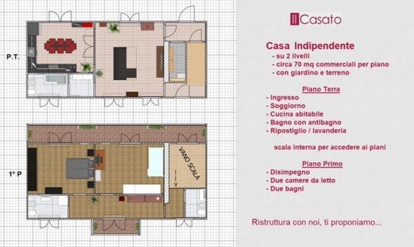 casa indipendente in vendita a Moncalieri in zona Testona