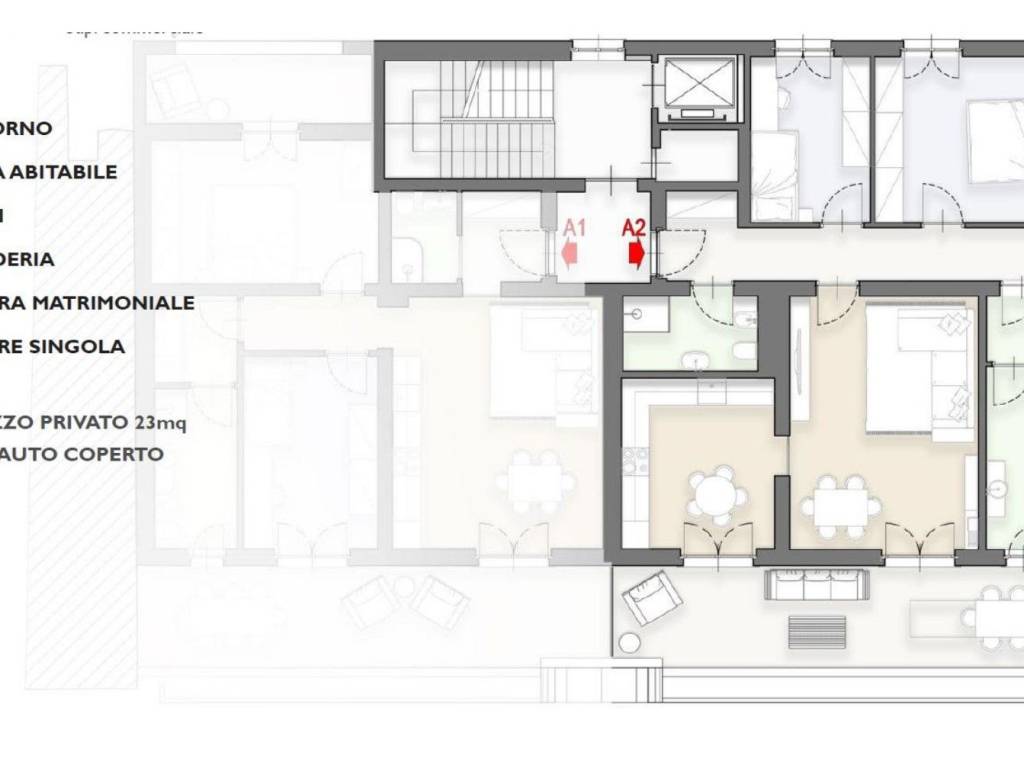 appartamento in vendita a Moncalieri in zona Testona