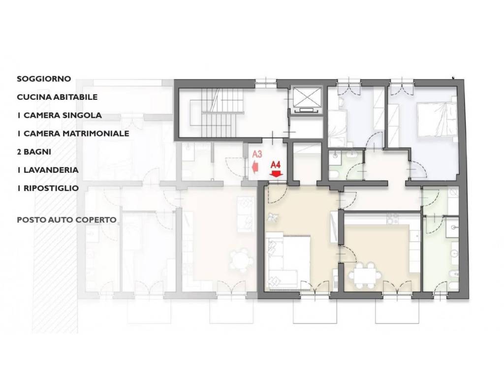 appartamento in vendita a Moncalieri in zona Testona