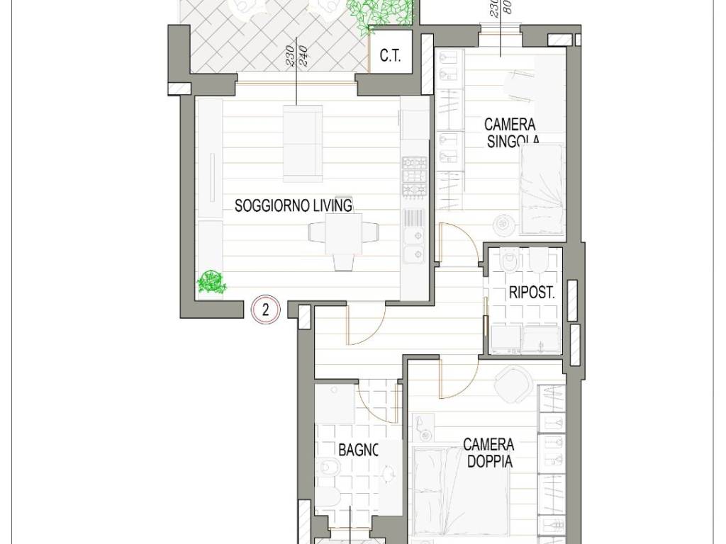 appartamento in vendita ad Orbassano