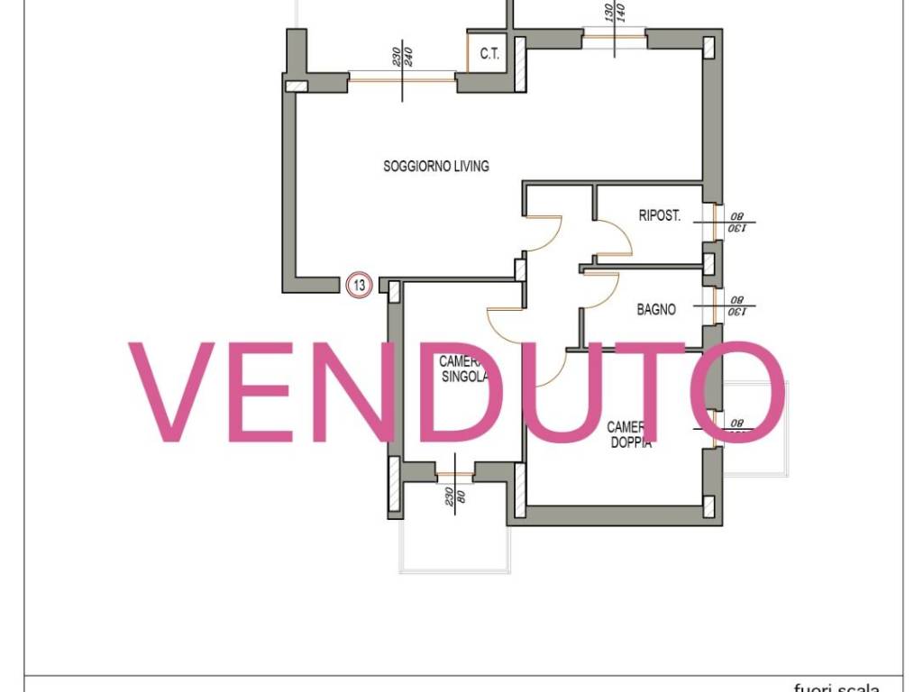 appartamento in vendita ad Orbassano