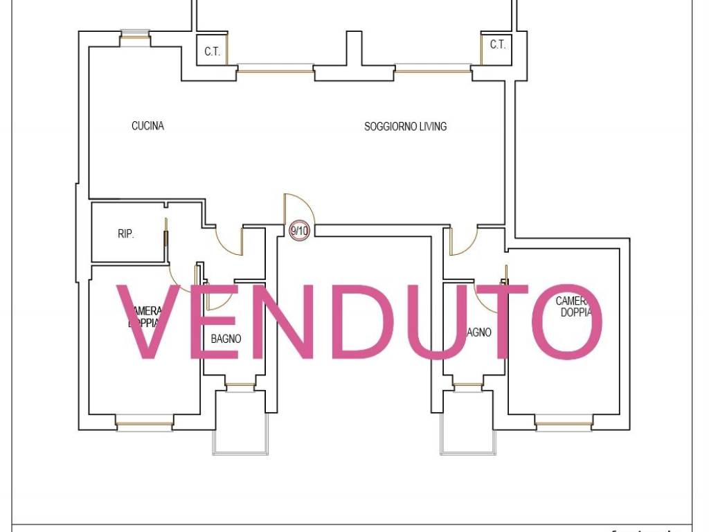 appartamento in vendita ad Orbassano