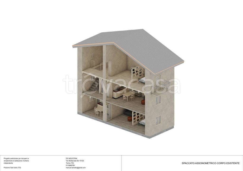 casa indipendente in vendita ad Oulx in zona Gad