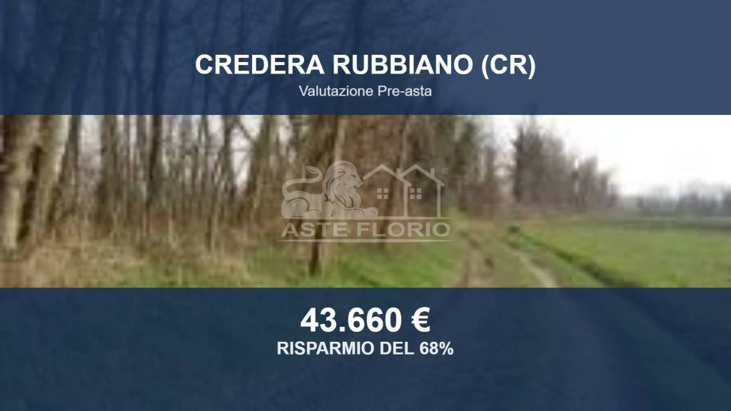 terreno edificabile in vendita a Credera Rubbiano in zona Rubbiano