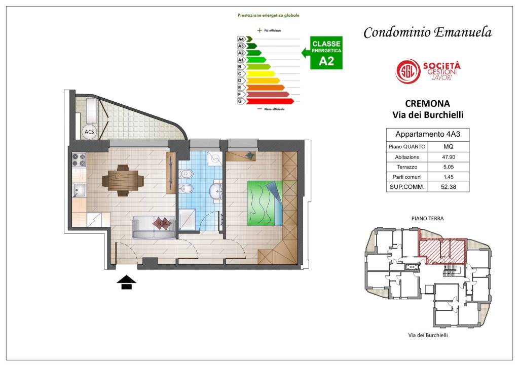 appartamento in vendita a Cremona in zona Viale Po