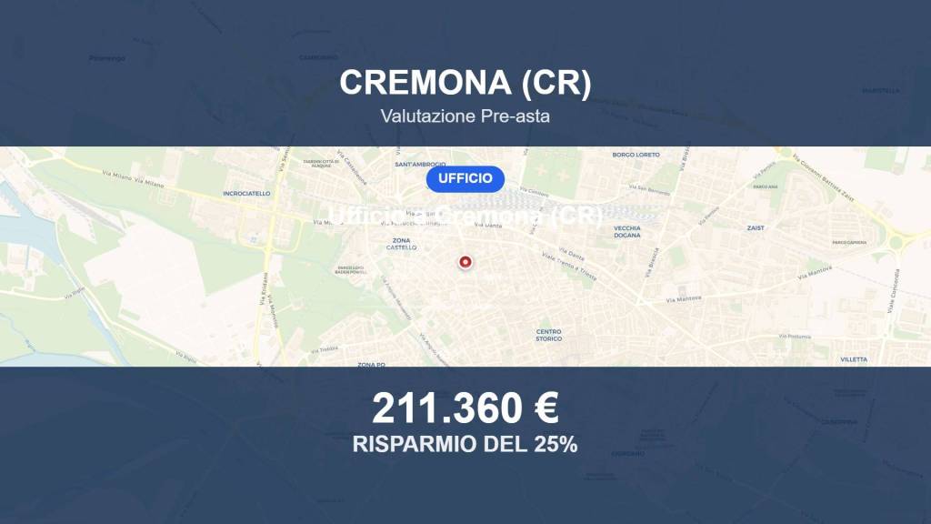 ufficio in vendita a Cremona in zona Piazza Castello