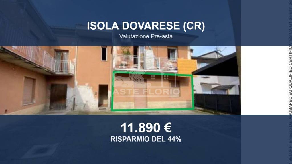 appartamento in vendita ad Isola Dovarese
