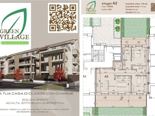 appartamento in vendita a Pinerolo in zona Abbadia Alpina