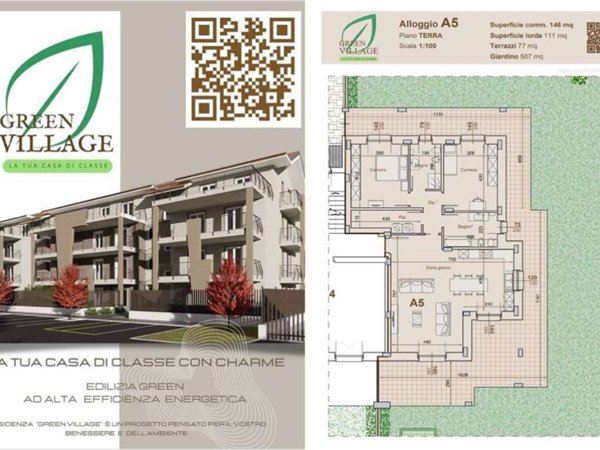 appartamento in vendita a Pinerolo in zona Abbadia Alpina