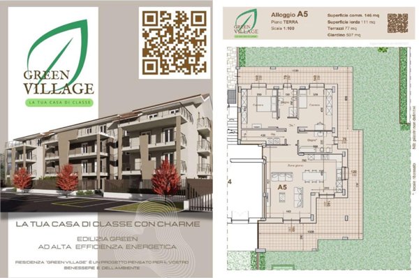 appartamento in vendita a Pinerolo in zona Abbadia Alpina