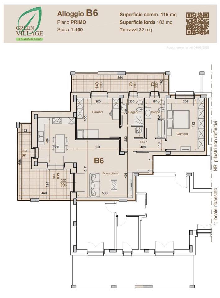 appartamento in vendita a Pinerolo in zona Abbadia Alpina